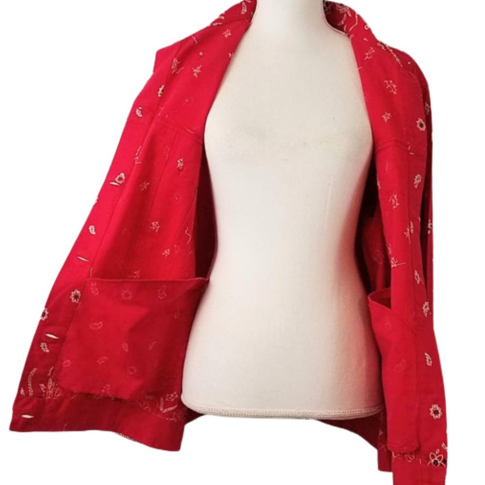 The Quacker Factory Red & White Embellished Paisl… - image 3